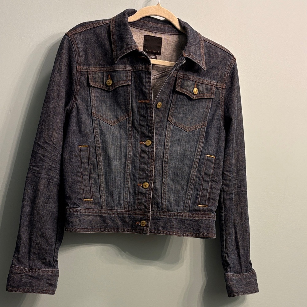 The Limited Classic Women's Dark Blue Denim Jacket